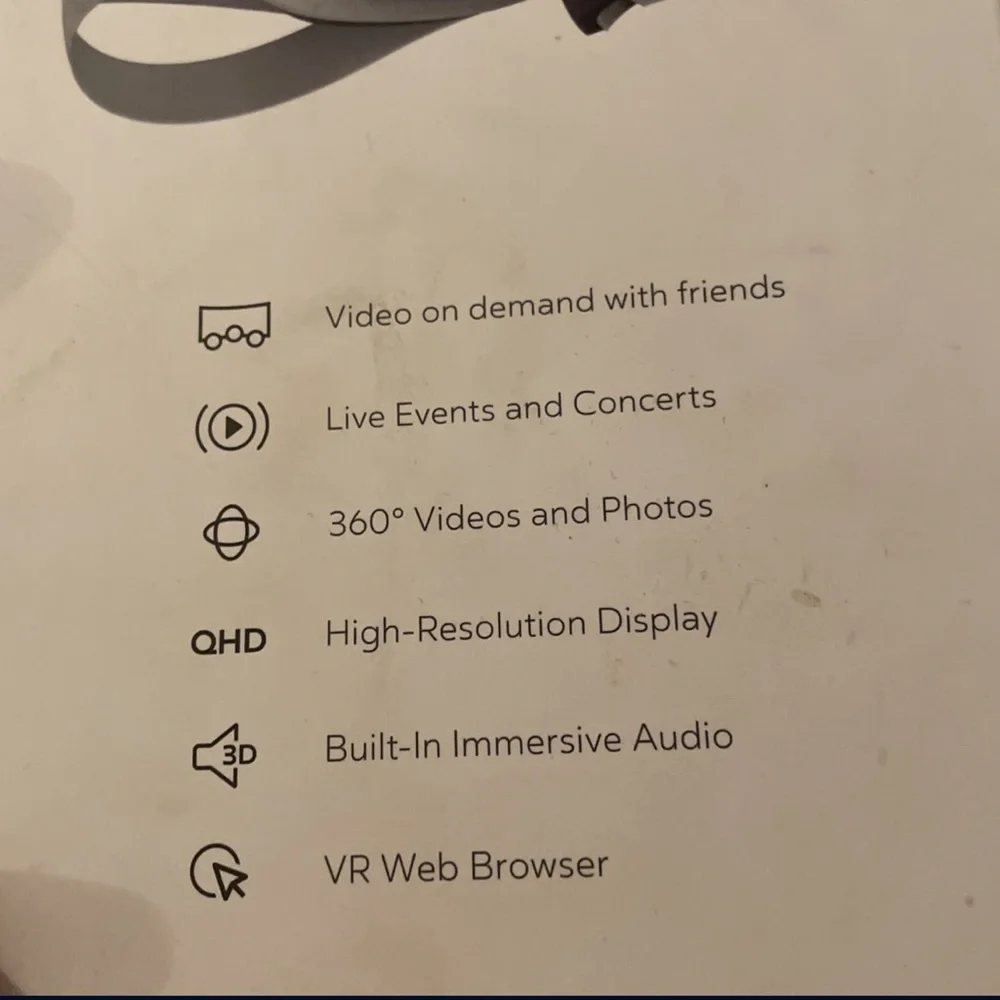 Oculus GO VR headset.